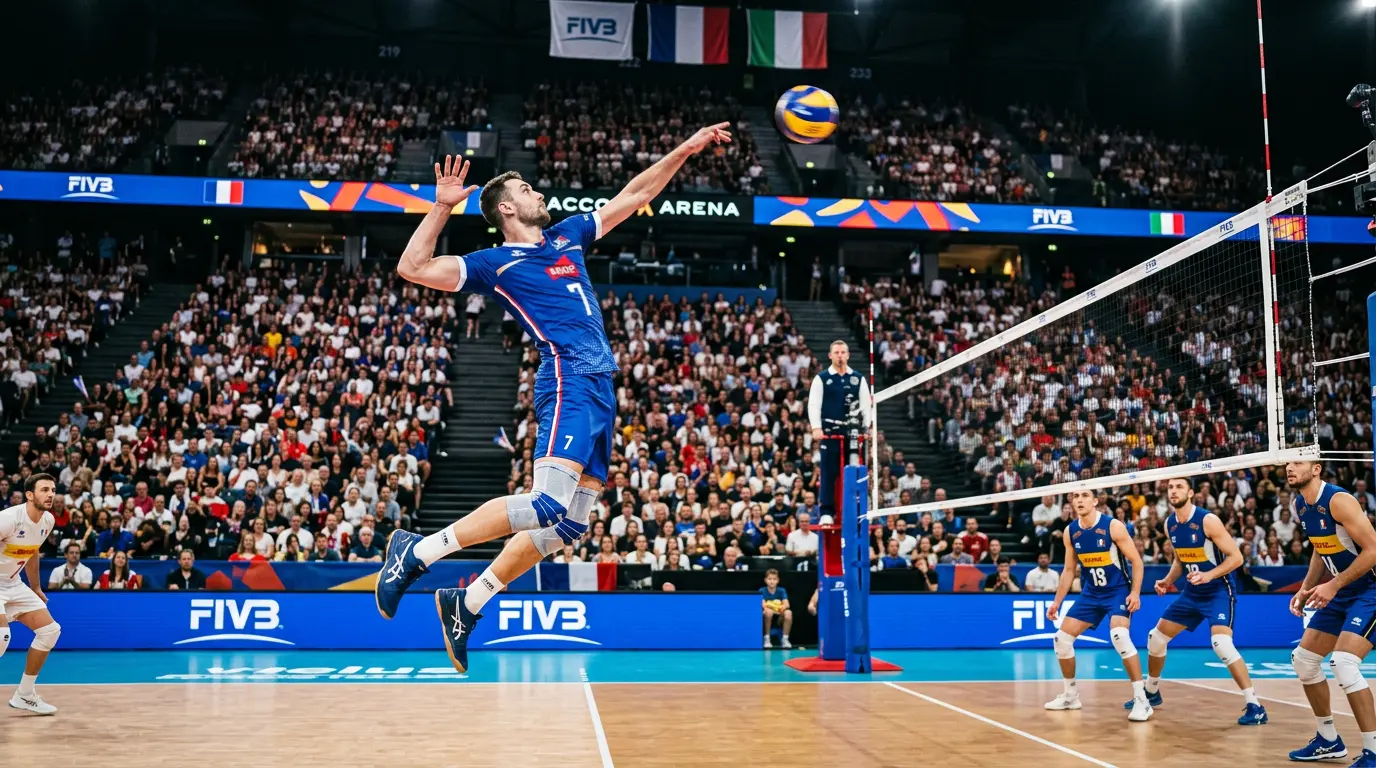 Международен волейболен мач от календара на FIVB на голяма арена